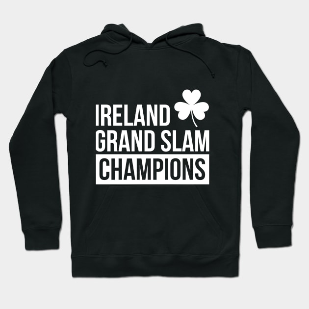 Ireland 6 Nations Rugby Union Grand Slam Champions. Hoodie by stariconsrugby